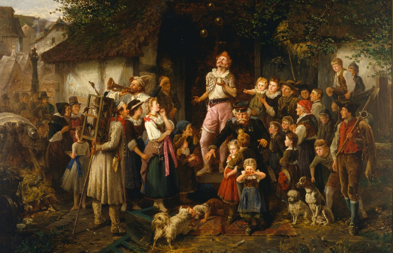 Hokkabaz: bir köy fuarı, 1873 by Fritz Beinke