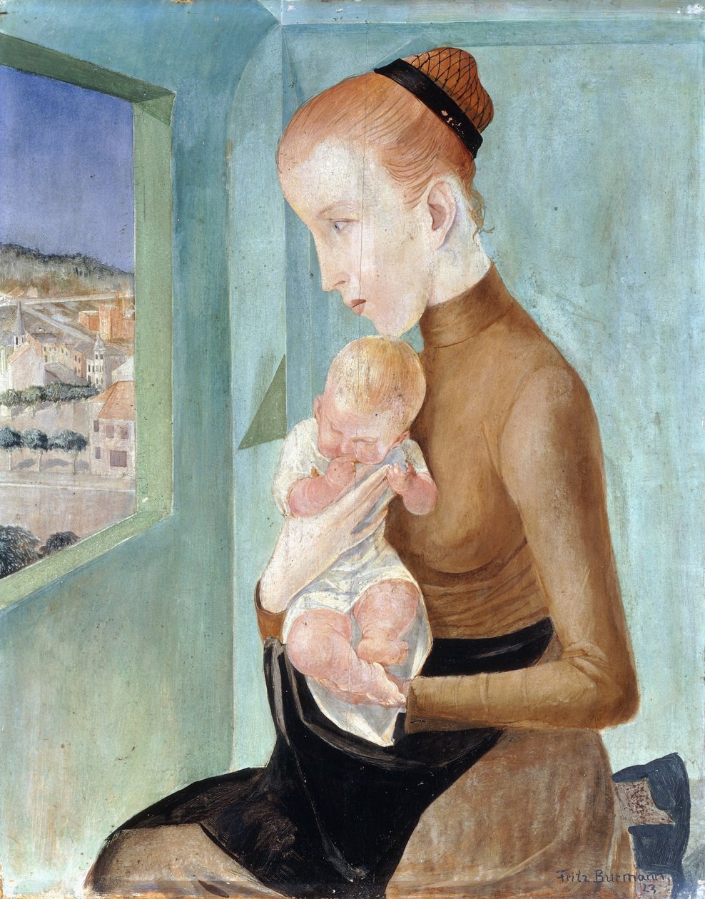 Anne ve Çocuk; anne ve Çocuk by Fritz Burmann
