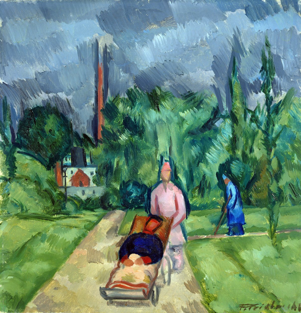 Askeri Darüşşifa Bahçelerinde III, 1915 by Fritz Friedrichs