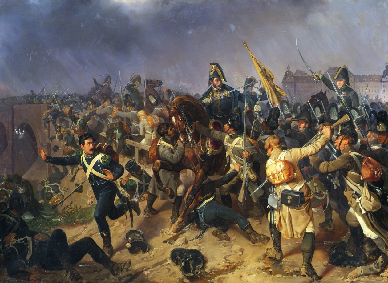 Znaim 1809 yakınlarındaki toplantıdan bir bölüm by Fritz L