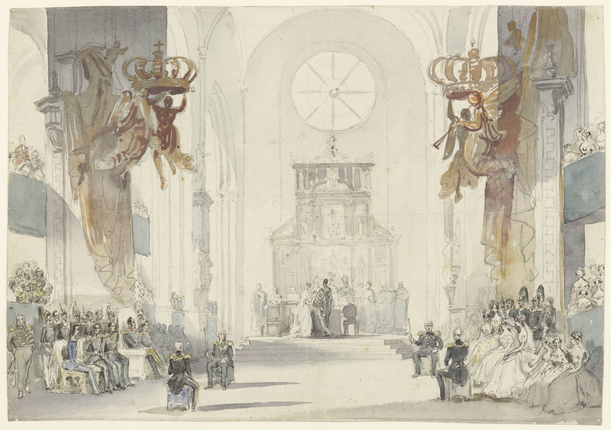 Prenses Louise'in İsveç Prensi Charles ile Evliliği by Fritz Ludwig von Dardel