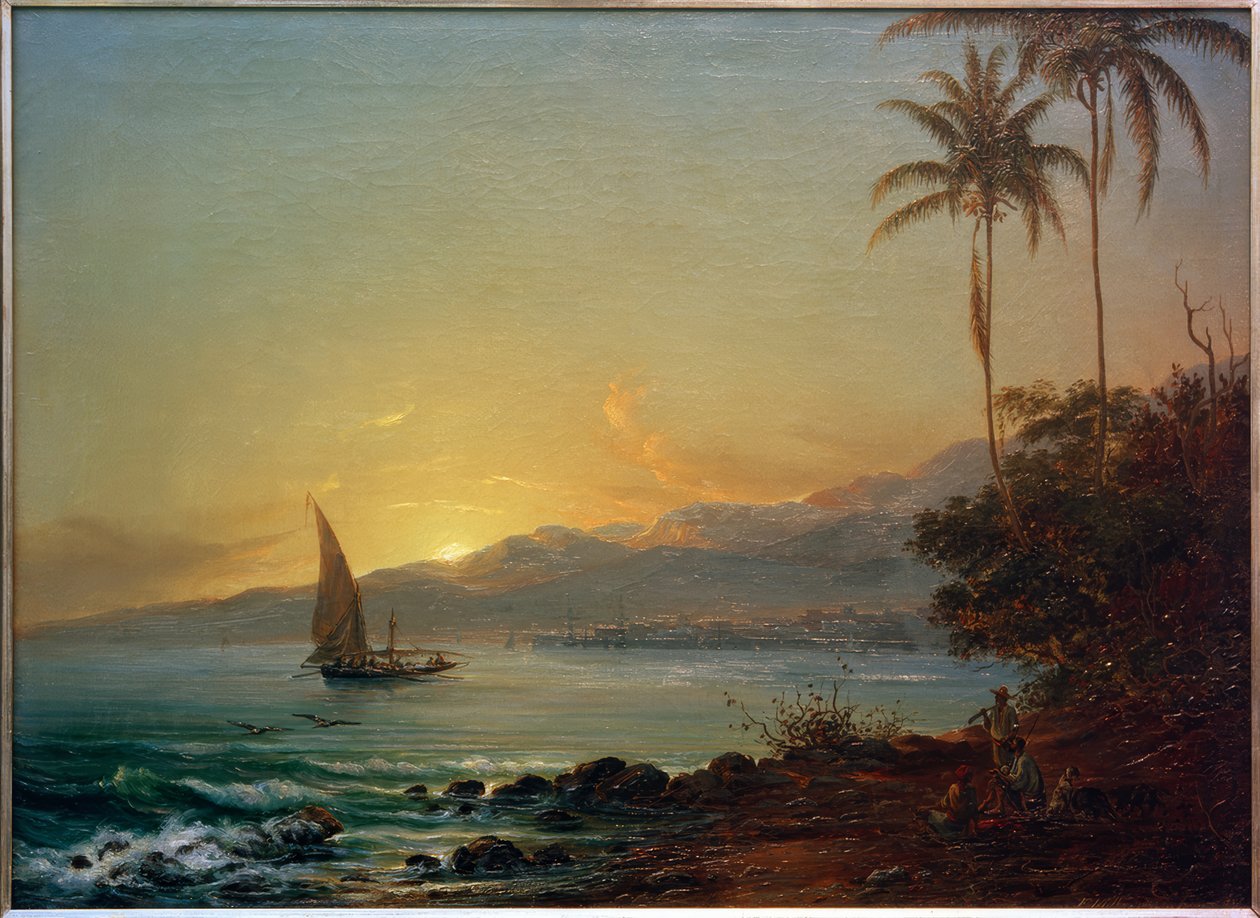 Akşam ışığında La Guaira by Fritz Melbye