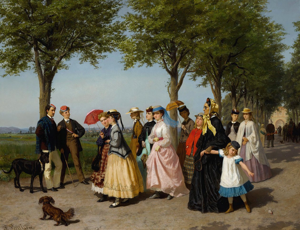 Gezinti (tuval üzerine yağlı boya) by Fritz Paulsen