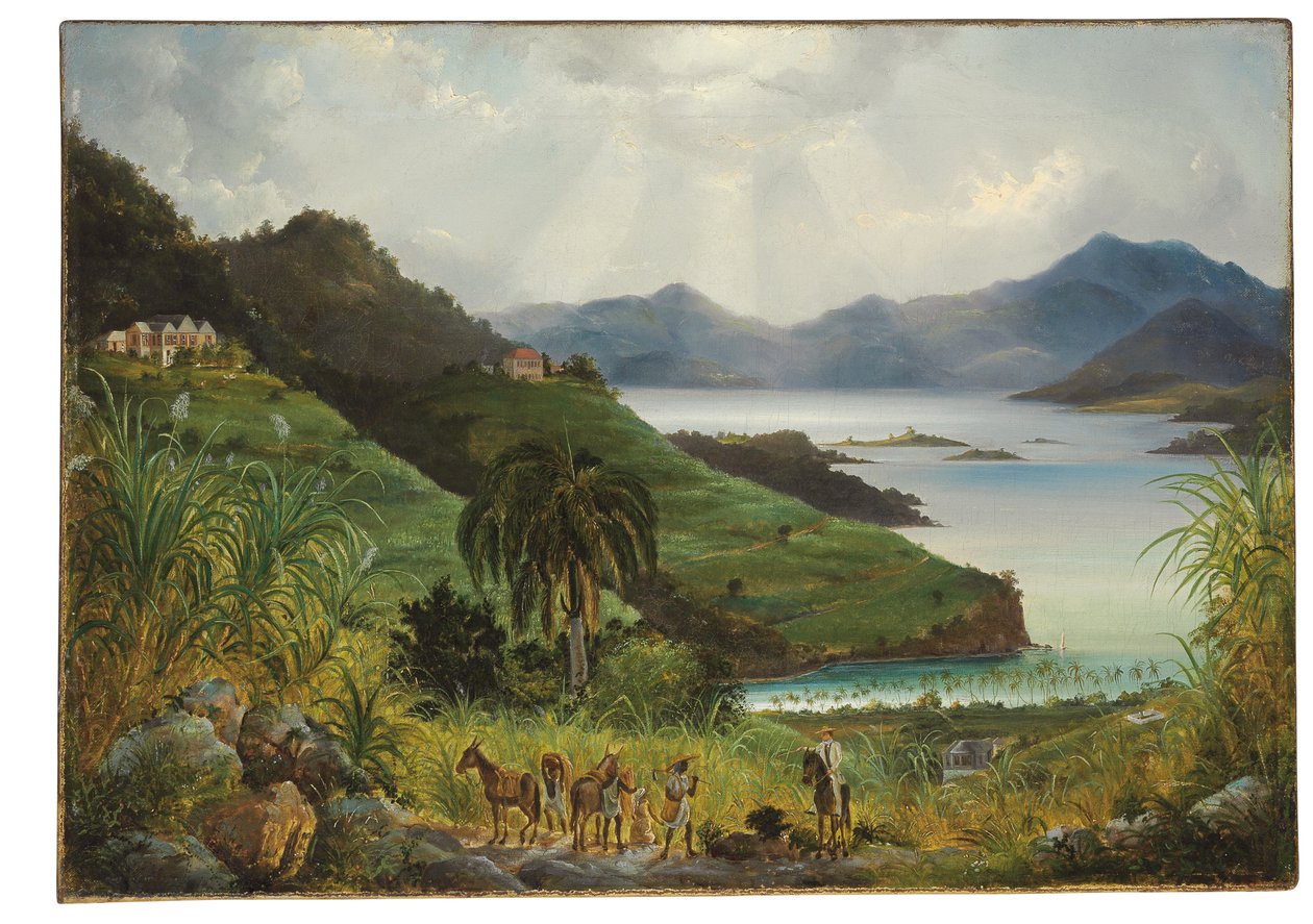 Cruz Körfezi; Cinnamon Körfezi, Danimarka Batı Hint Adaları (ABD Virjin Adaları) by Fritz Siegfried Georg Melbye