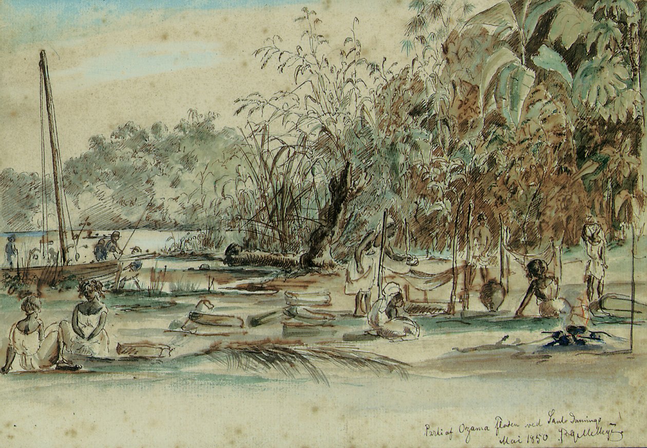 Santo Domingo, Aziz Thomas, 1850 by Fritz Siegfried Georg Melbye