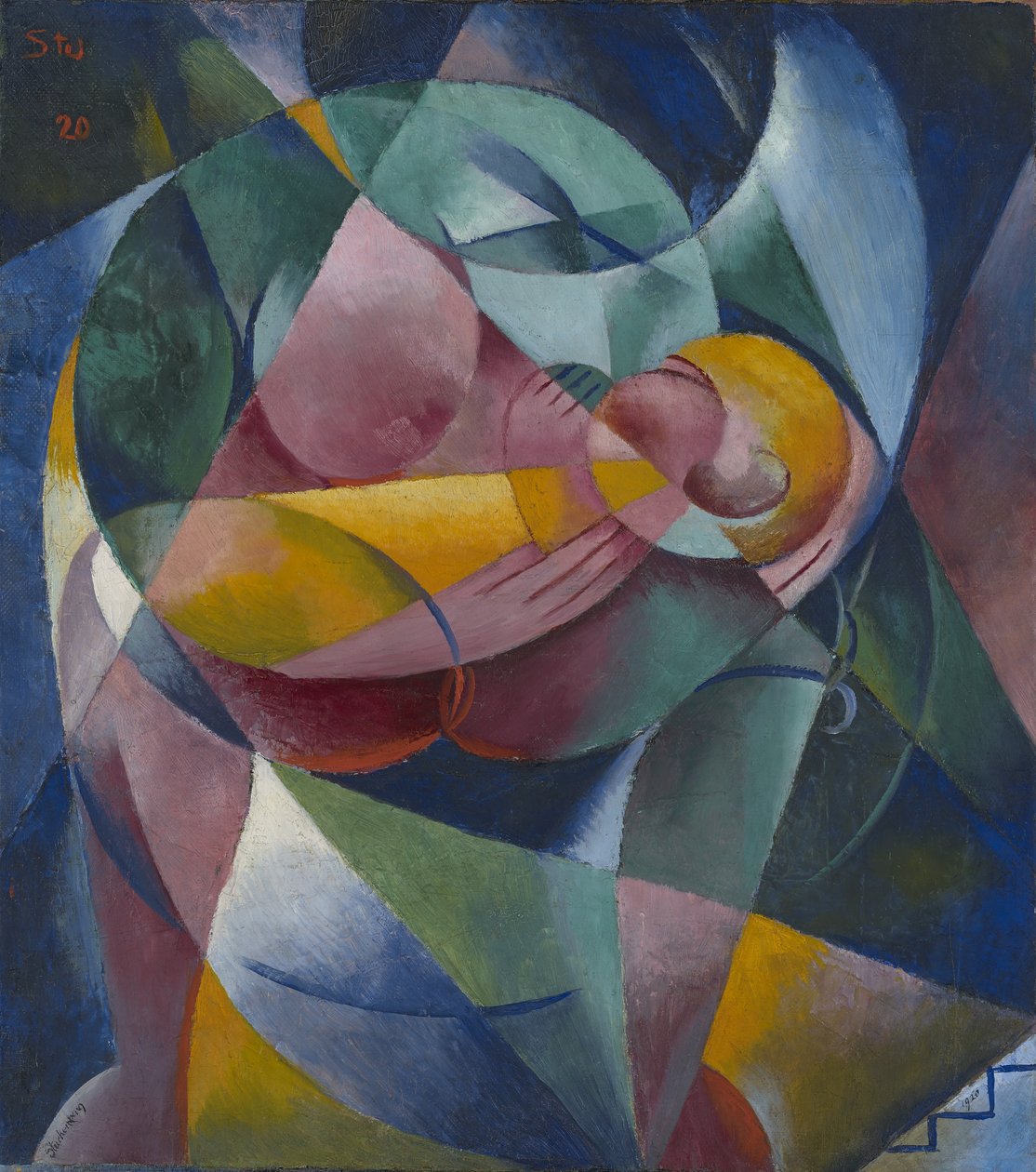 Anne ve Çocuk, 1920 by Fritz Stuckenberg