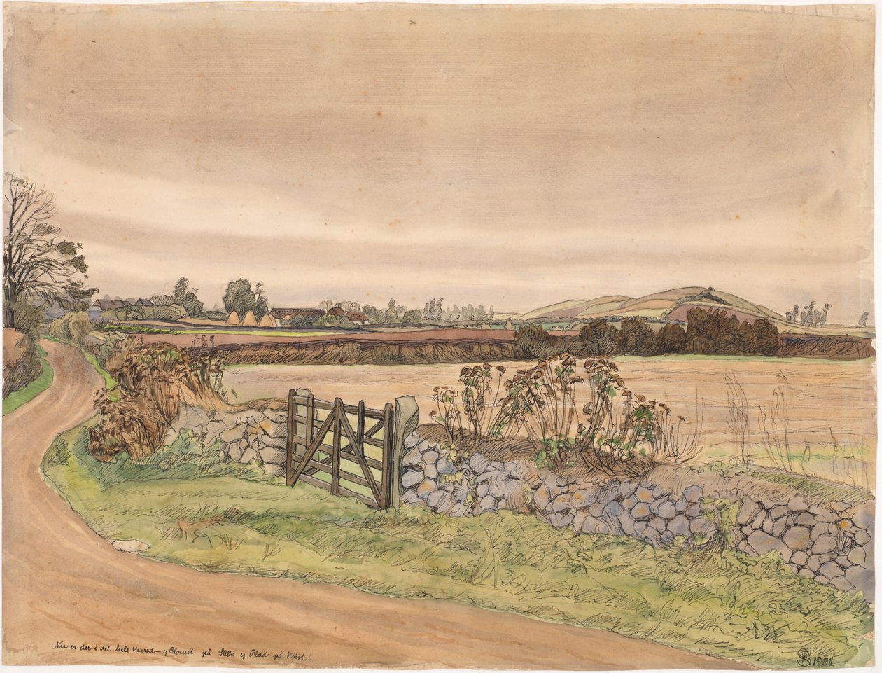 sonbahar manzarası by Fritz Syberg