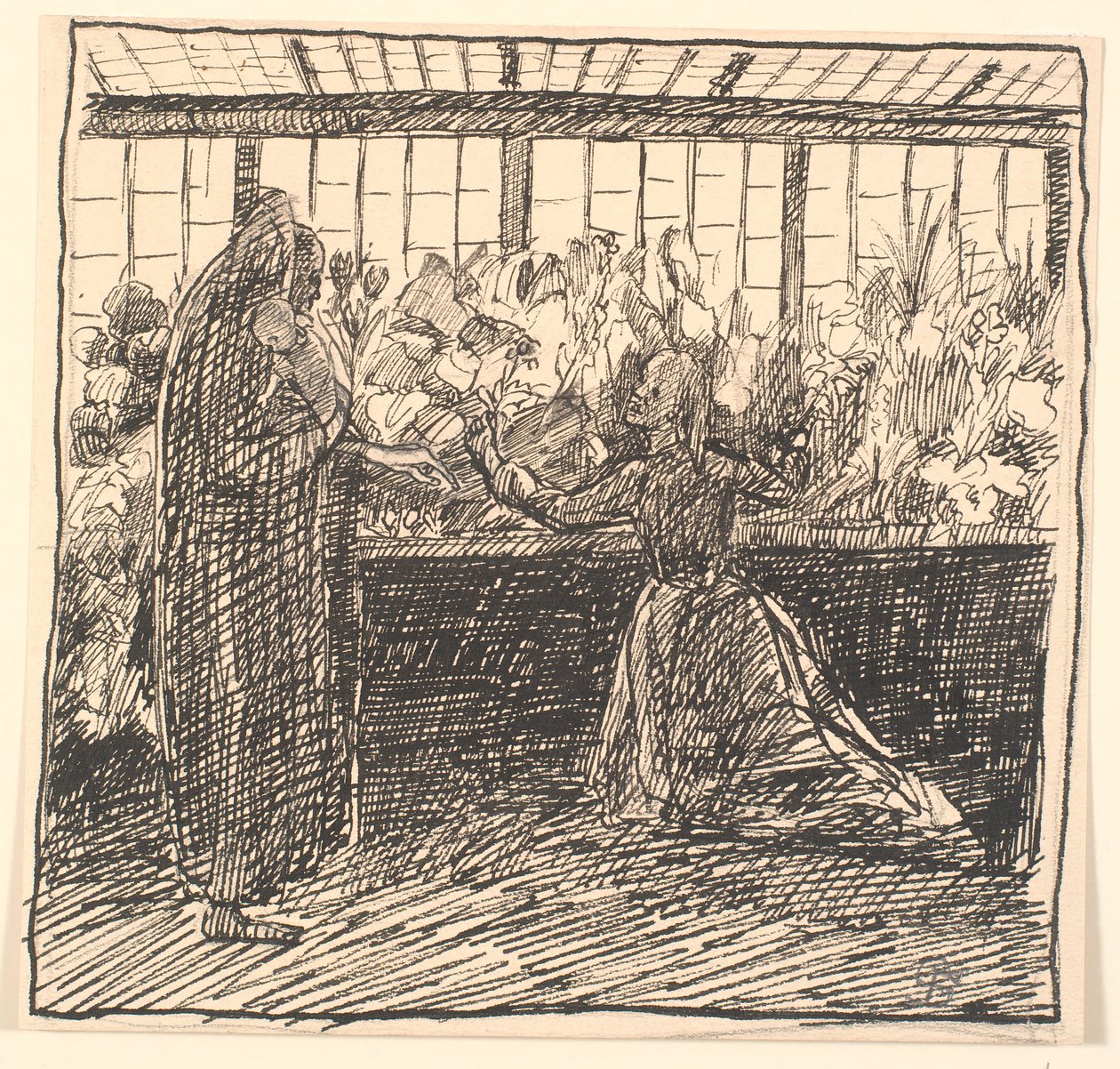 Ölümün Serasında Anne ve Ölüm by Fritz Syberg