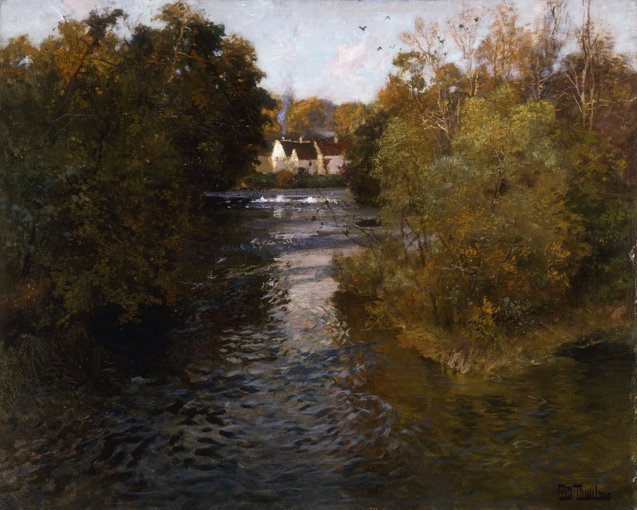 Bir Fransız Nehir Manzarası, by Frits Thaulow