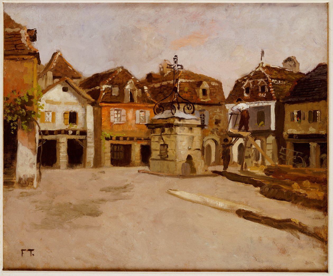 Bir Kent Meydanı by Frits Thaulow