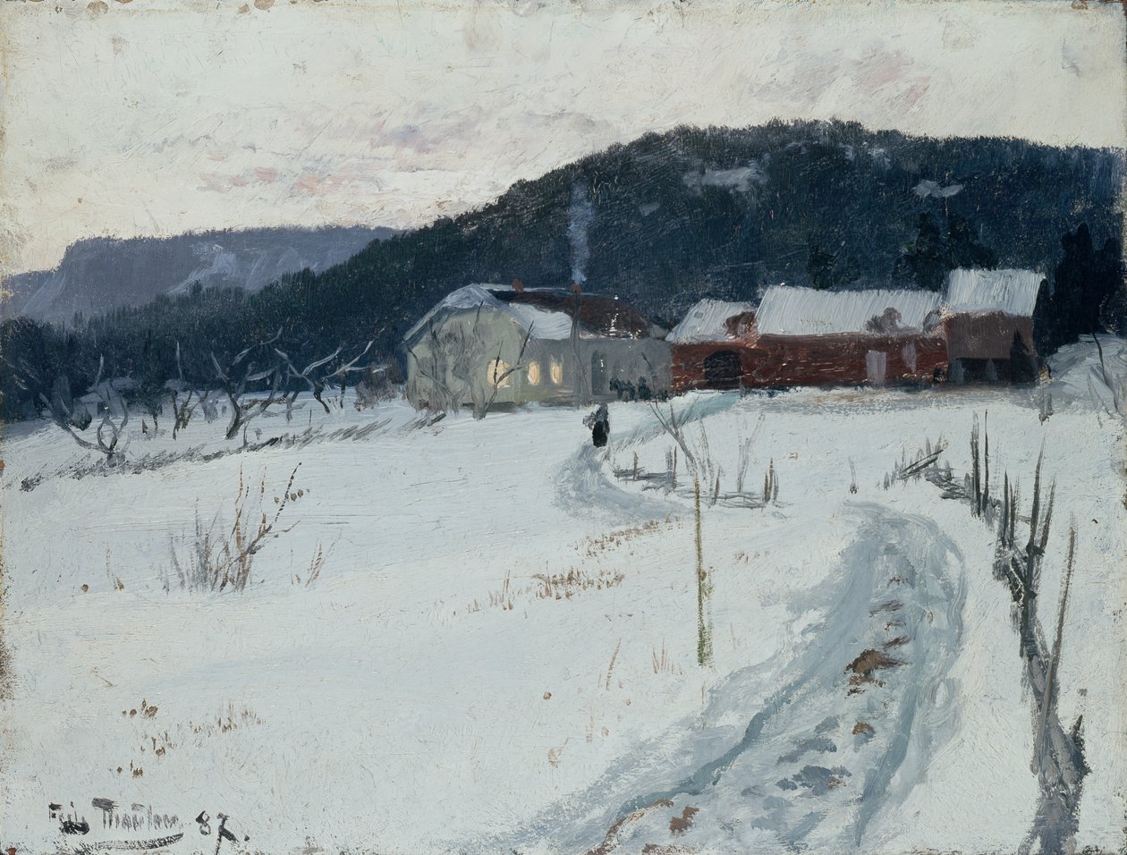 Grini, Yukarı Maja çiftliği by Fritz Thaulow