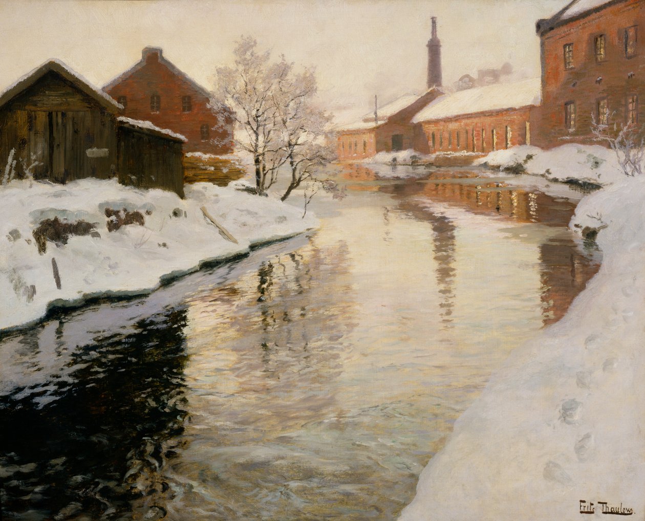 Lysaker gözyaşları by Fritz Thaulow