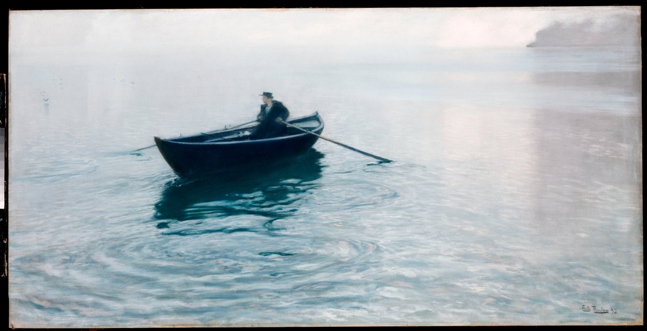 Yalnızlık, Christiana Fiyordu, 1892 by Frits Thaulow
