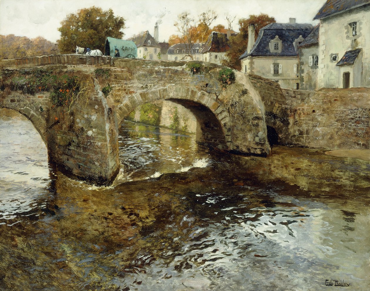 Eski Taş Köprü, by Frits Thaulow