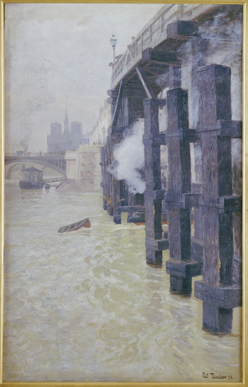 1893 Aralık ayında Seine by Frits Thaulow