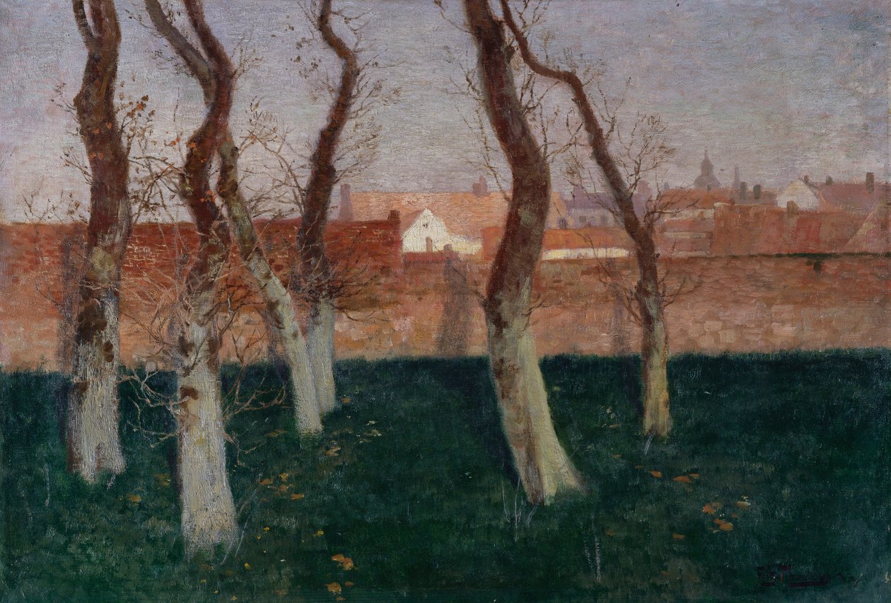 Duvarlı Bahçe, 1893 by Frits Thaulow