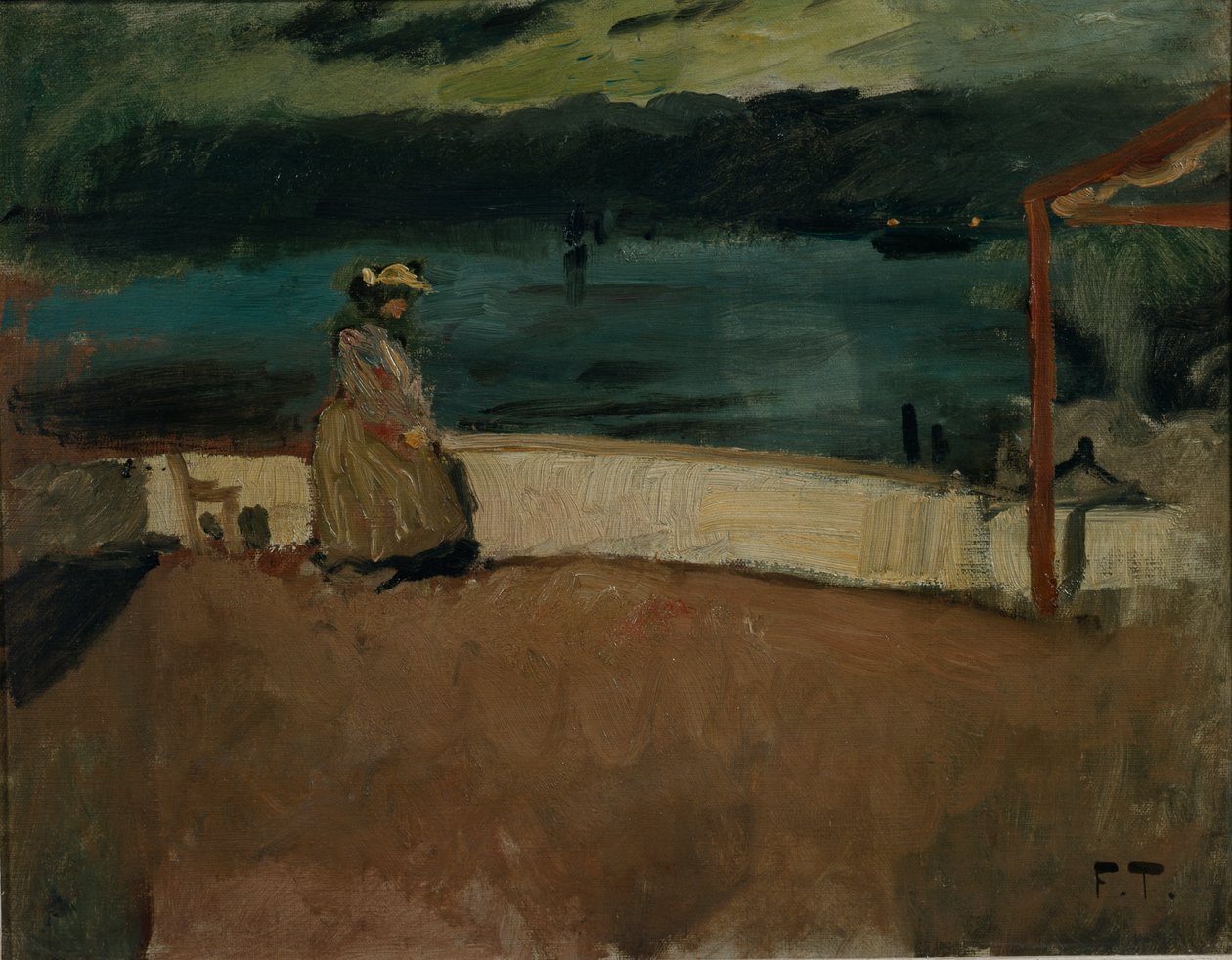 İsimsiz, yaklaşık 1895 (tuval üzerine yağlı boya) by Fritz Thaulow