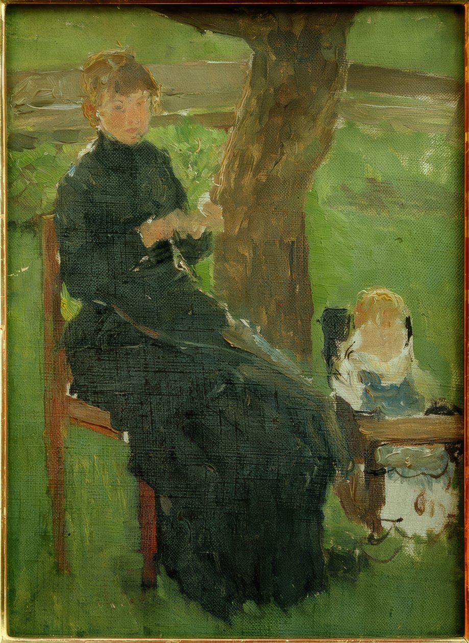 anne ve Çocuk by Fritz von Uhde