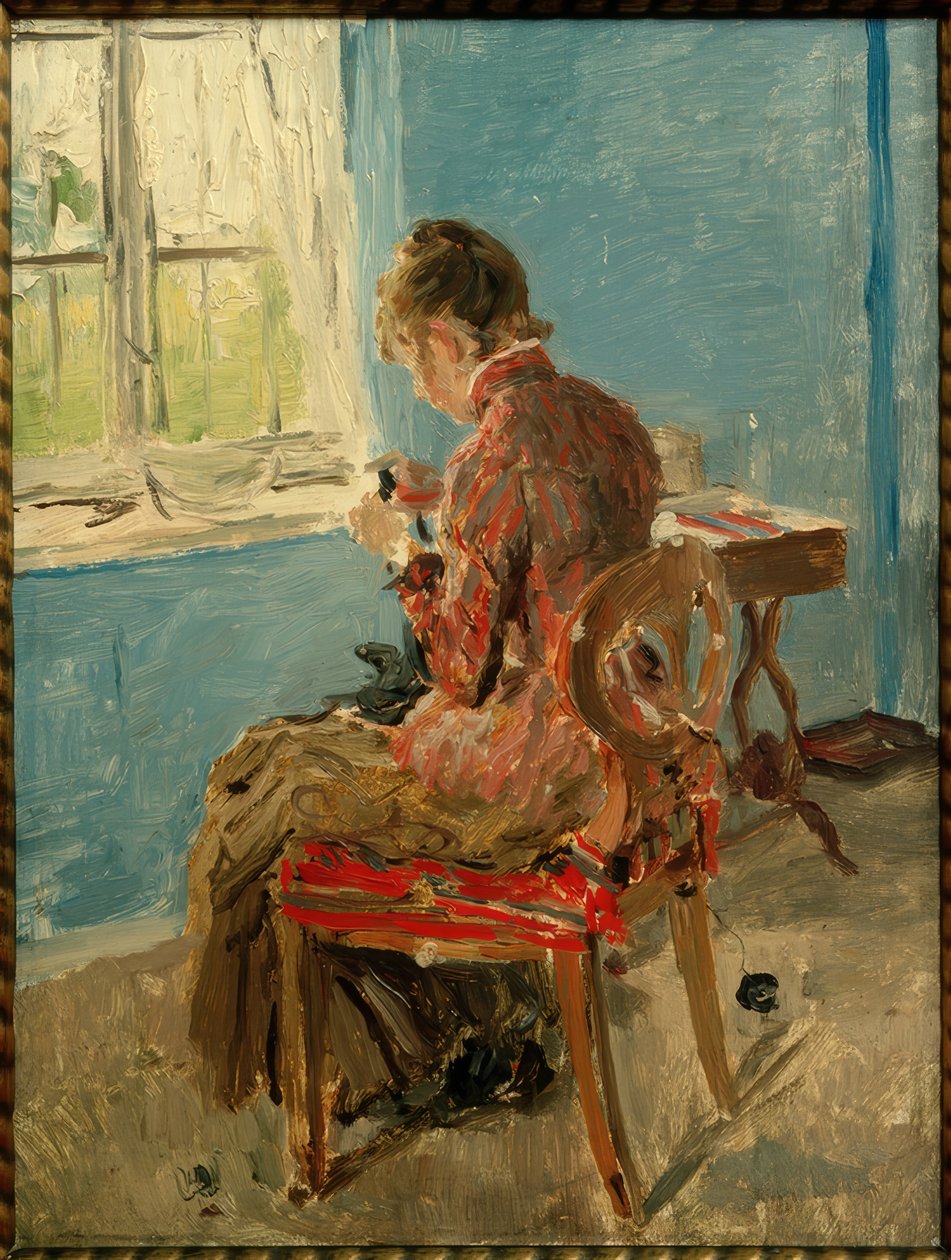Pencerede terzi by Fritz von Uhde