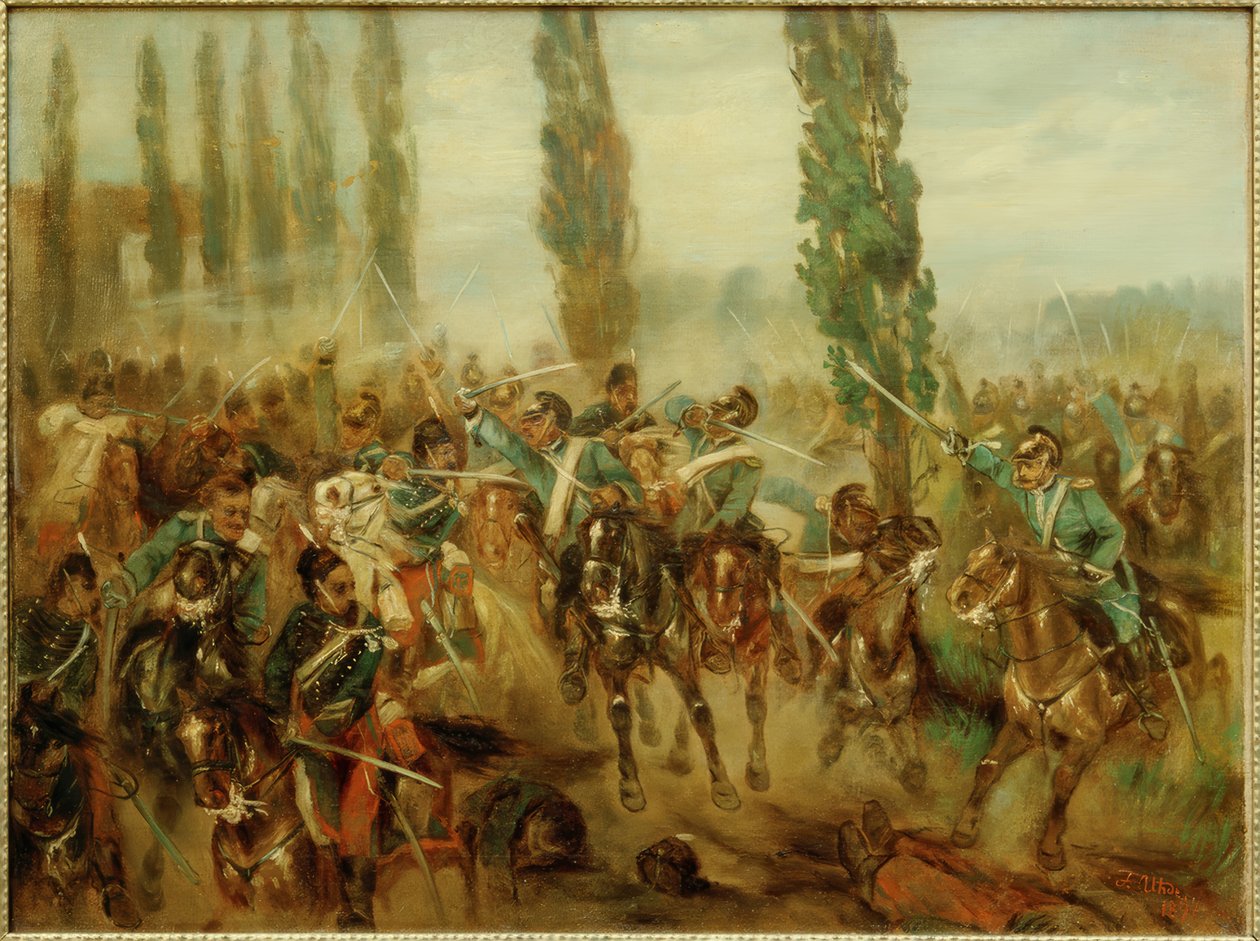 Buzancy Savaşı by Fritz von Uhde
