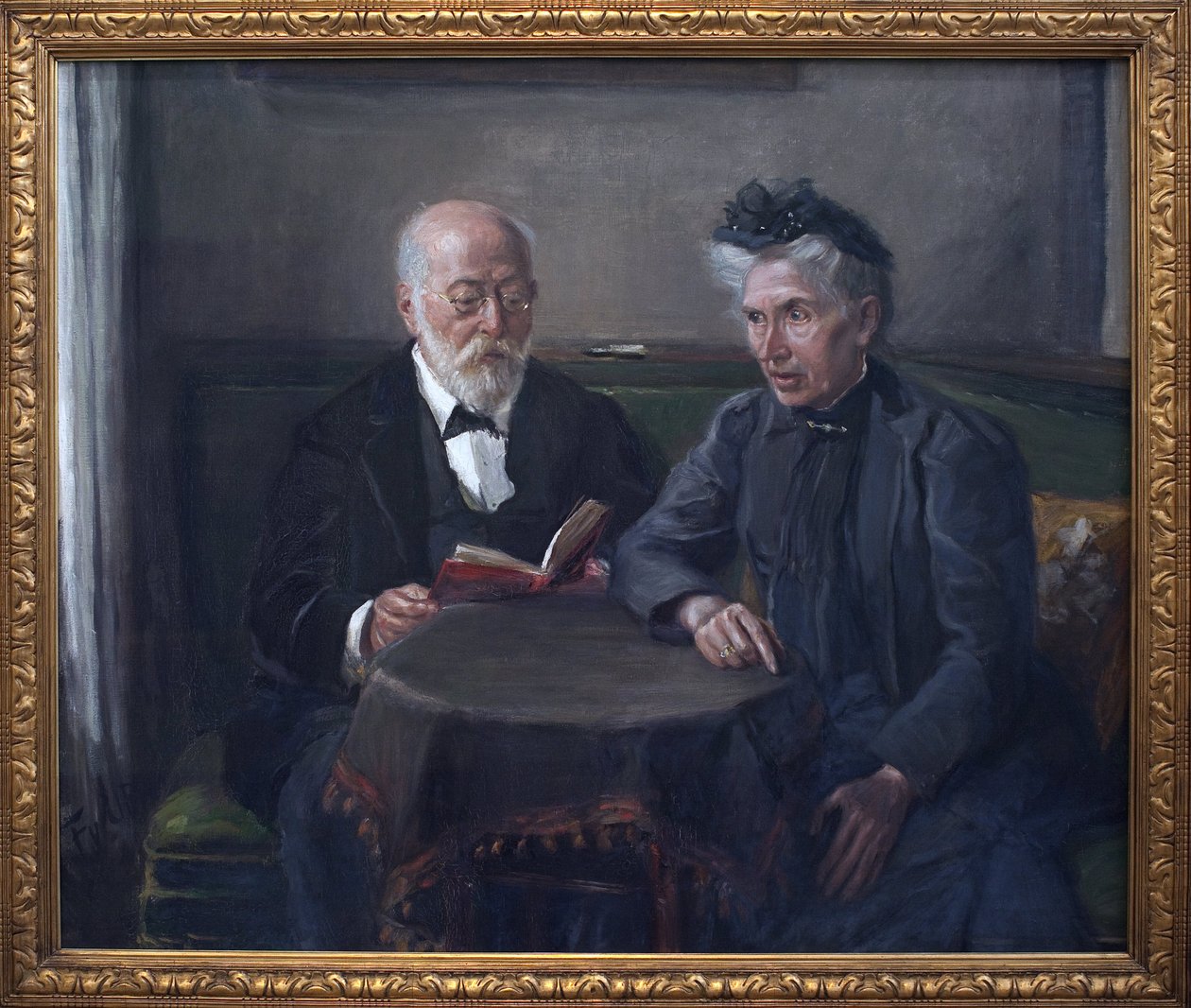 Senatör Gustav Hertz ve eşi. Fritz von Uhde