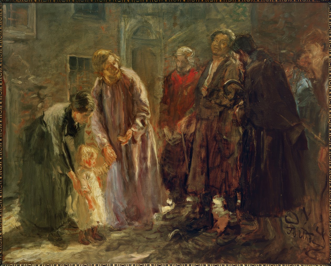 Ve İsa bir çocuk aradı ... by Fritz von Uhde