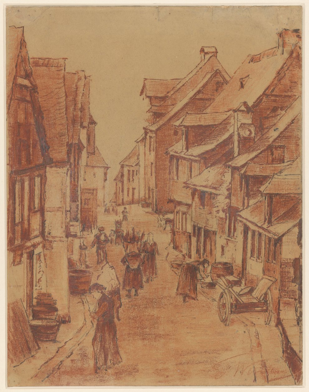 Bir Alman köyünde sokak by Froukje Wartena