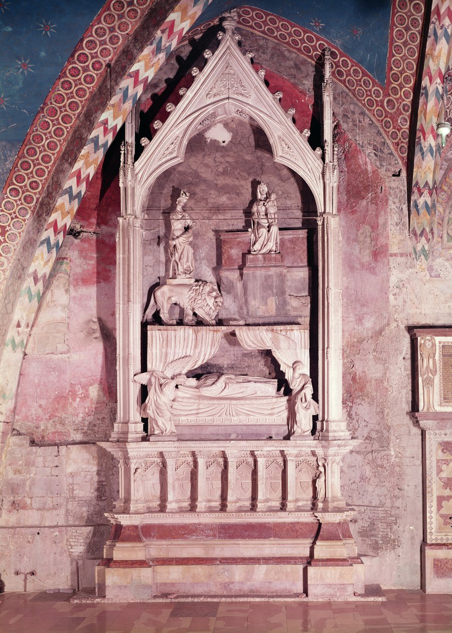 Kıbrıs Kraliçesi ve Kudüs için cenaze anıtı, 1229 (mermer) by Fuccio Fiorentino