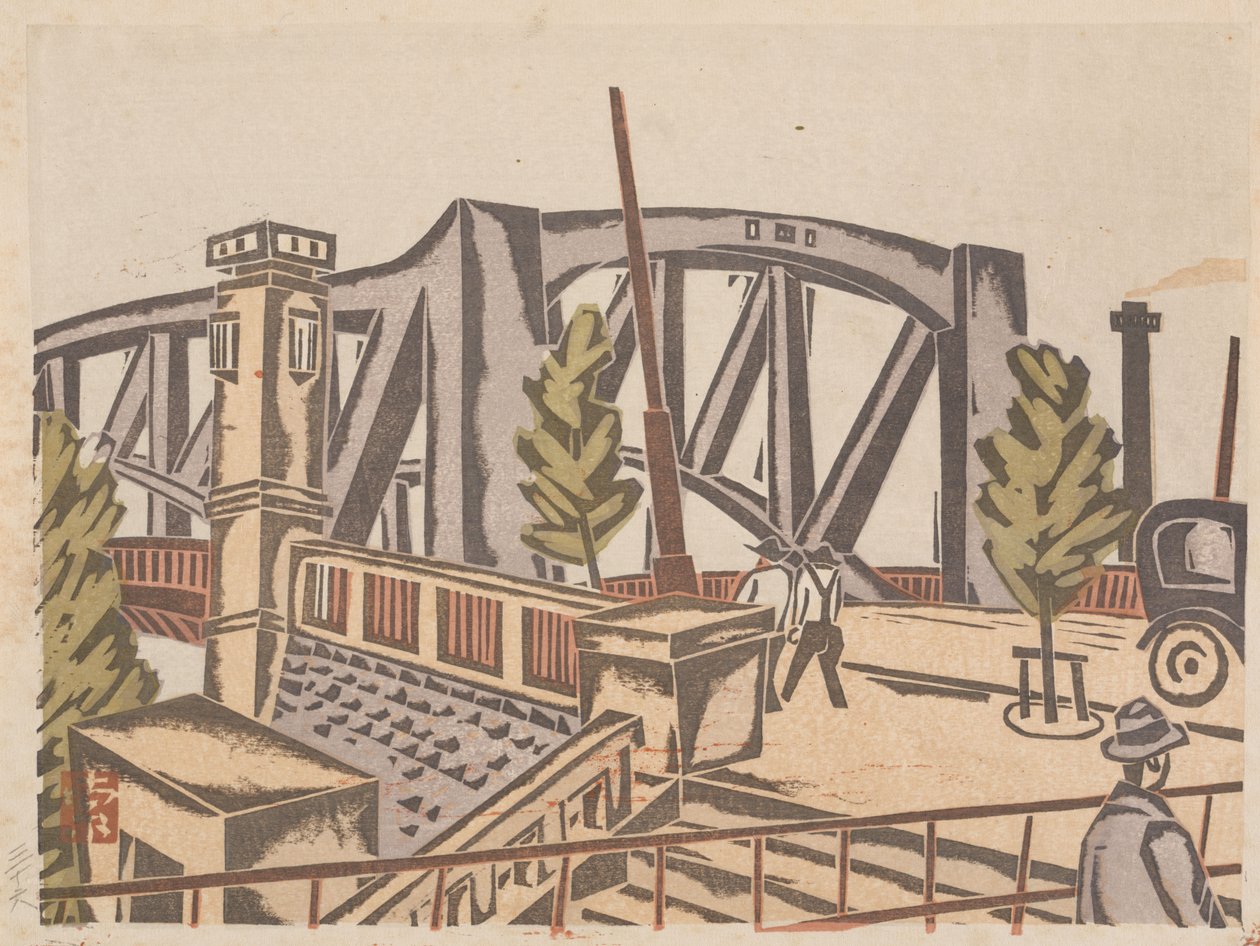 Senju-Ohashi Köprüsü by Fukazawa Sakuichi