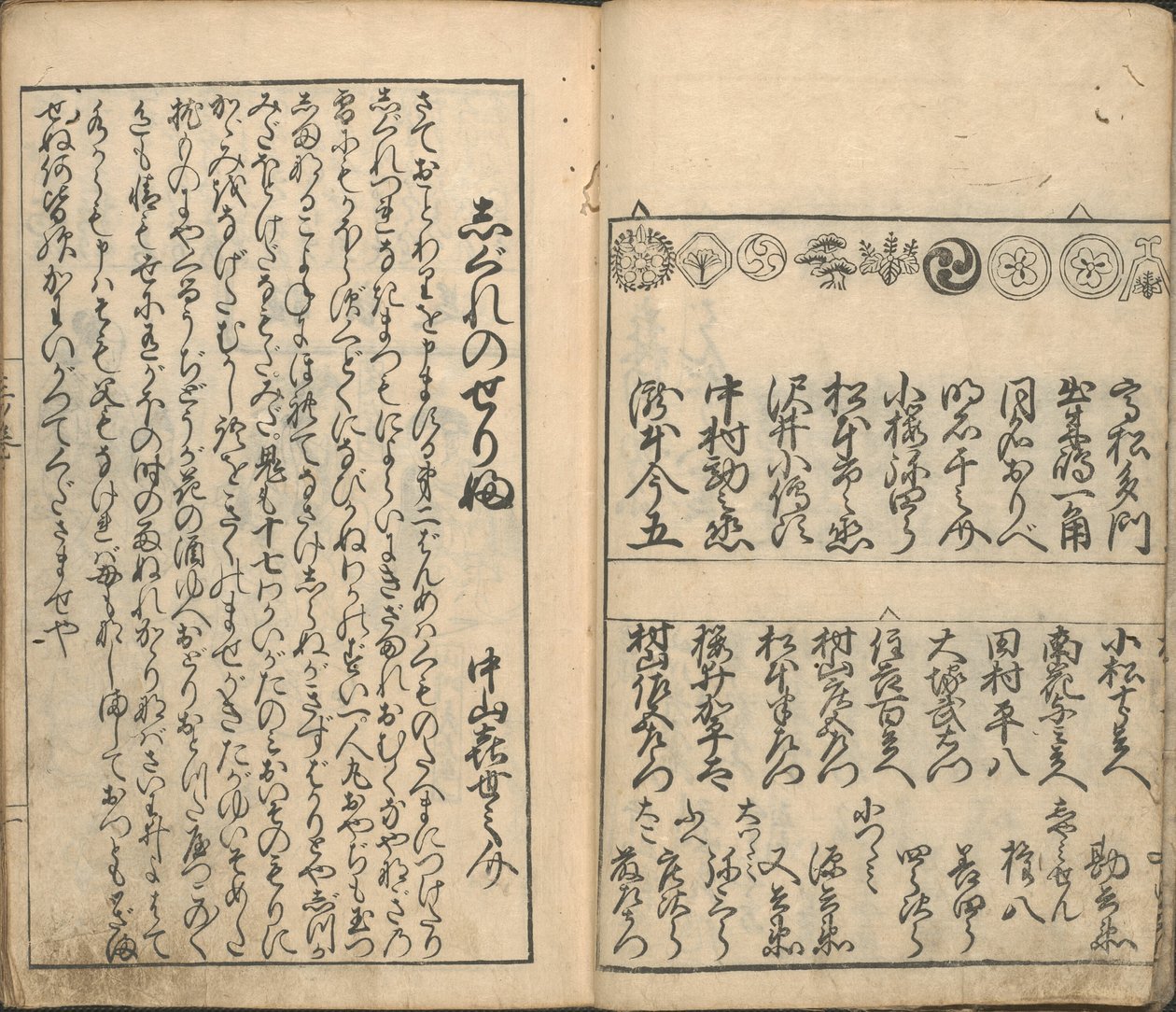 Dört Tiyatrodaki Oyuncuların Resimleri Koleksiyonu (Shiza yakusha ezukushi), cilt 2 by Furuyama Moroshige