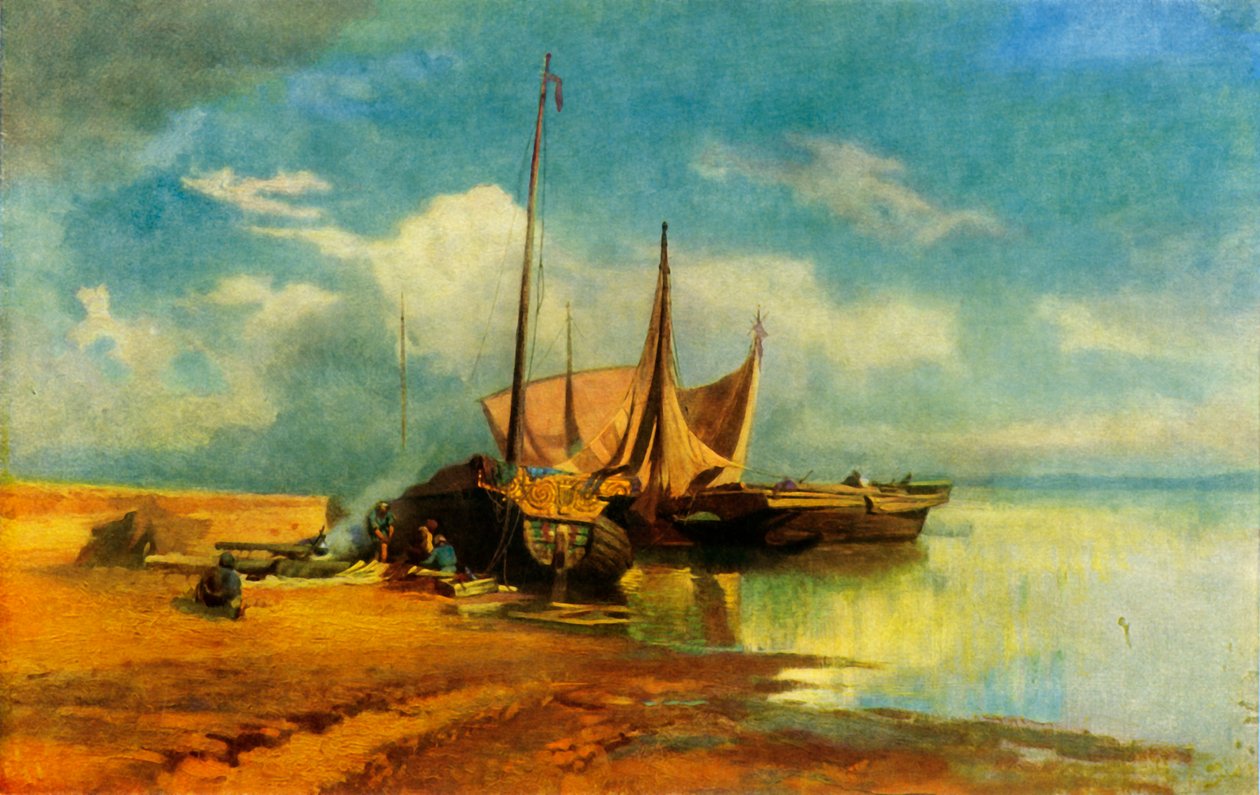 "Volga Manzarası", 1870, 1965. by Fyodor Vasil