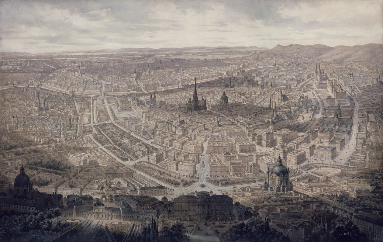View of Vienna, c.1860  by G. Veitto