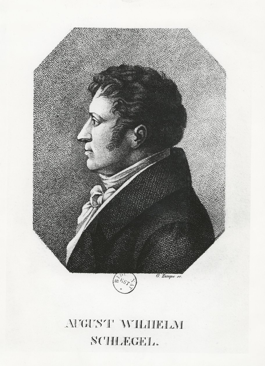 Ağustos Wilhelm Schlegel by G. Zumpe