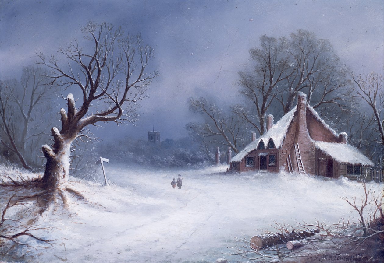 Kiliseye Giden Yol (tahta) by G.B. MacDonald