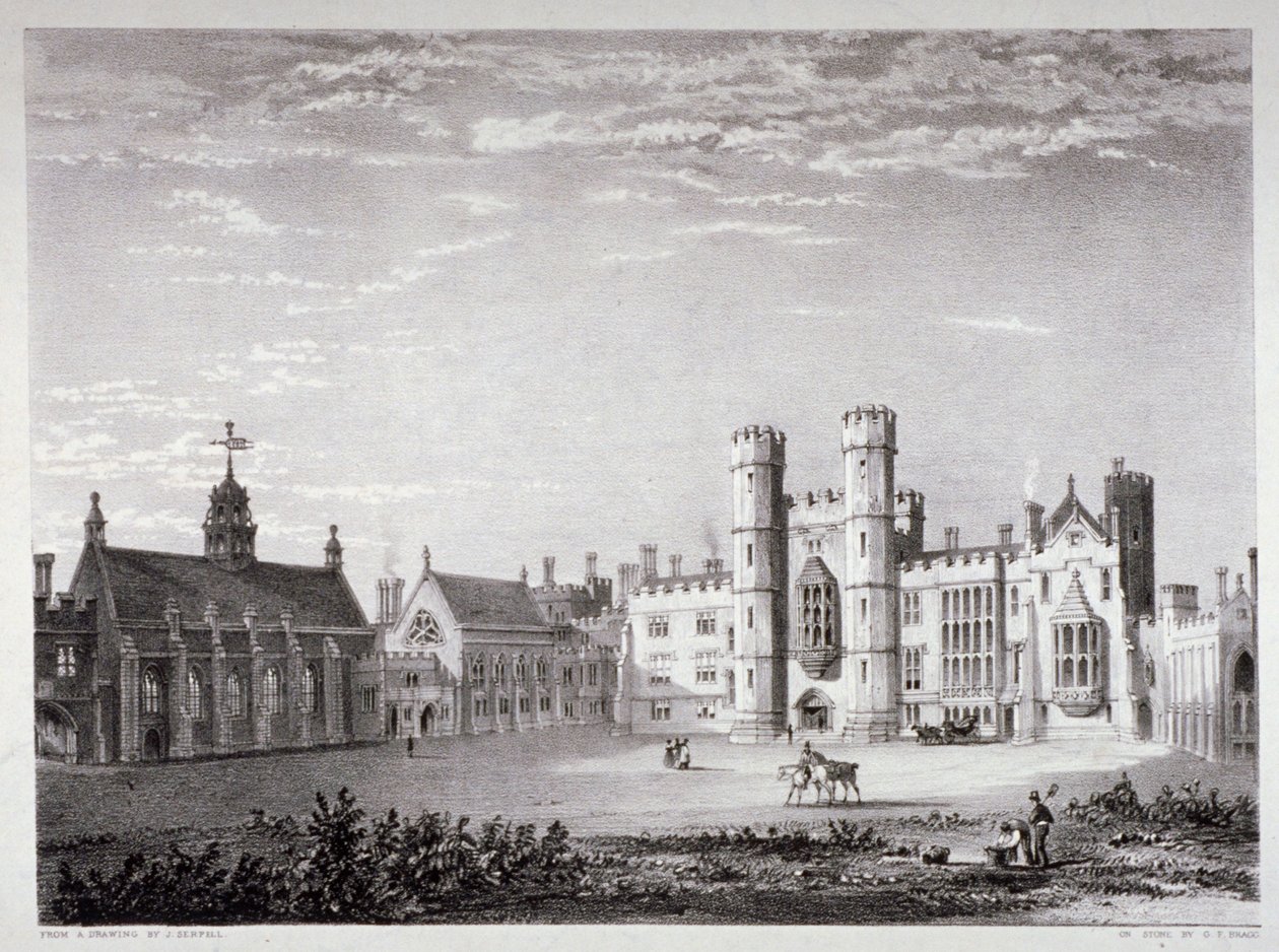 Lambeth Sarayı, Londra, c1830 by GF Bragg