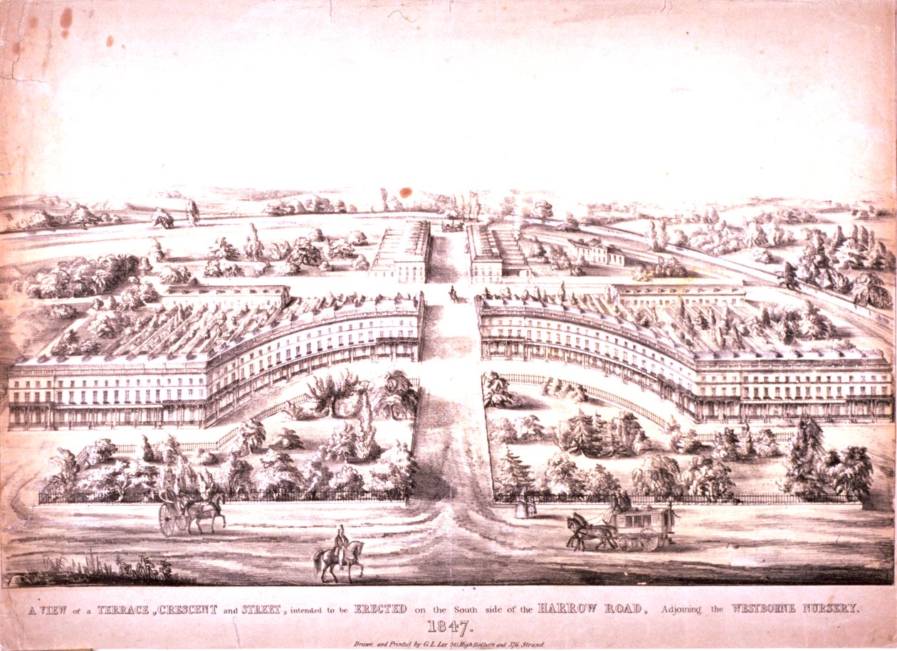 Harrow Yolu, Paddington, 1847 by G.L. Lee
