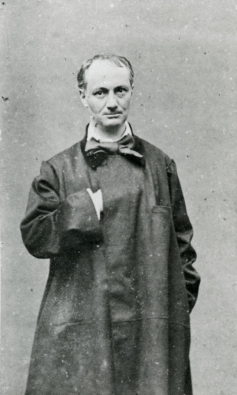 Charles Baudelaire (1821-67) (s/b fotoğraf) by G.M. Lege