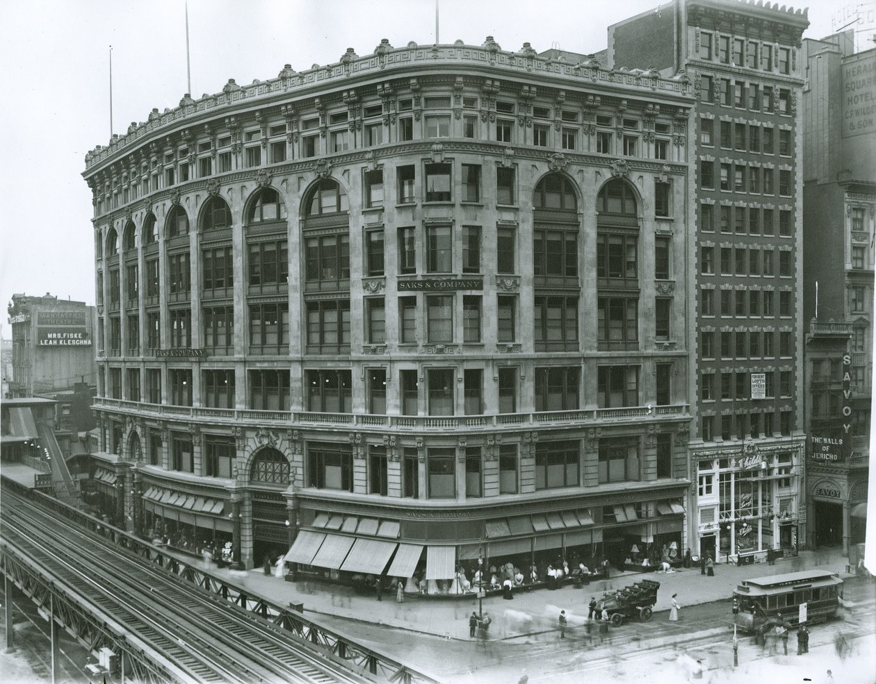 Saks und Company Alışveriş Merkezi, New York (jelatin gümüşü fotoğraf) by G.P. Hall und Sohn