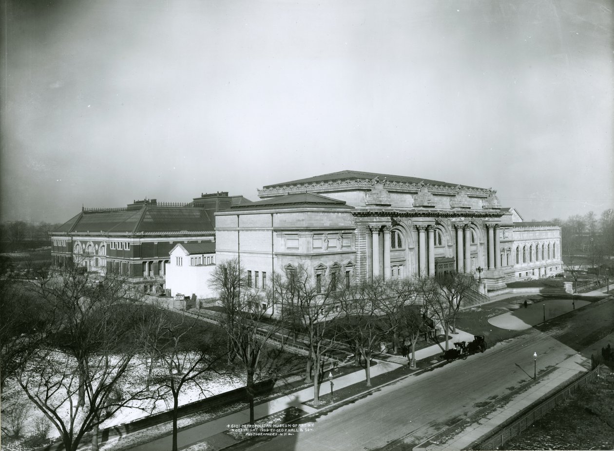 Güneydoğudan Metropolitan Sanat Müzesi, New York, 1909 by G.P. Hall und Sohn