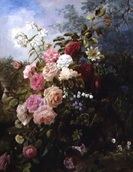 Güllü Natürmort by G.R. Barr