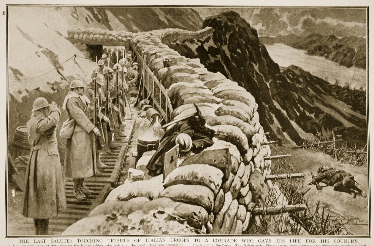 Son Selam: Ülkesi için canını veren bir yoldaşa İtalyan birliklerinin haraçlarına dokunmak, 1914-19 by G.S. Amato