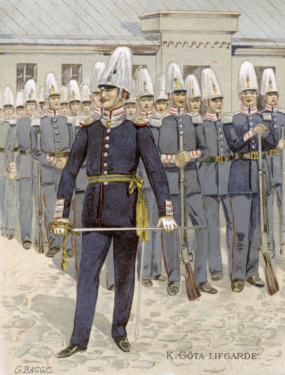İsveçli Can Muhafızları, Stockholm, İsveç, 1901 by G Bagge
