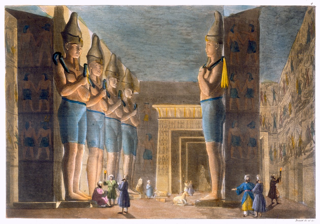Ramses II Tapınağı, Abu Simbel, Mısır, c1820-1839 by G Bramati