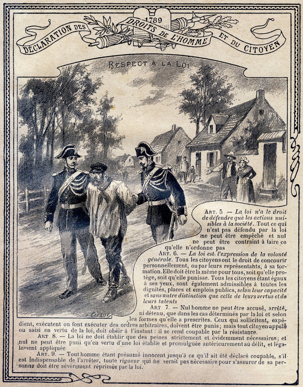 1789: İnsan ve yurttaş hakları bildirgesi: Yasaya saygı. İlkokulun üç dersinin ve Liseler ve Kolejlerin ilk sınıflarının öğrencilerine yönelik benzersiz etik ve yurttaşlık eğitimi kitabı, Deuxi by G. Dascher