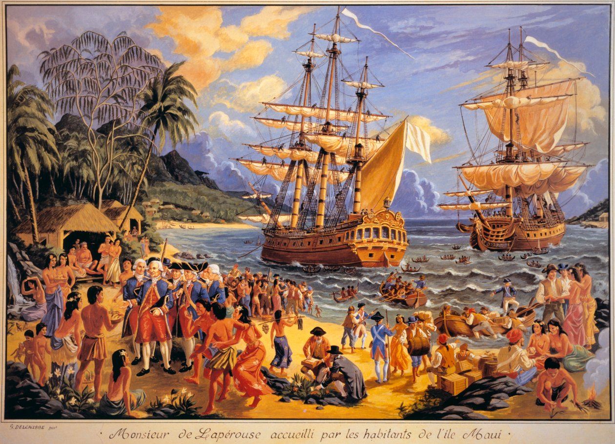 Jean Francois Galaup de Laperouse, Pasifik Okyanusu