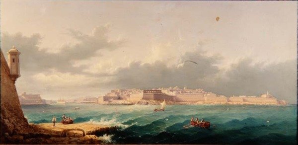 Ricasoli Noktasından Valetta ve Büyük Liman by G. Gianni
