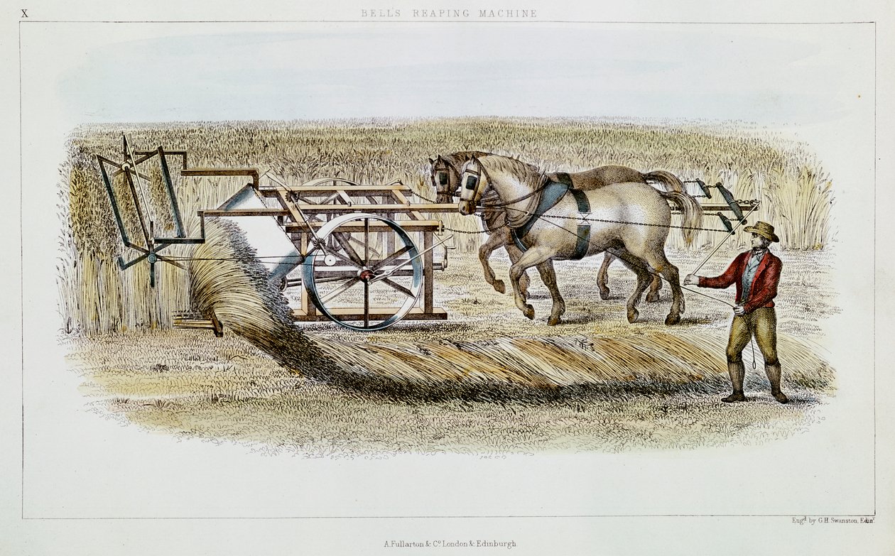 Çan biçme makinesi, 1851 by G. H. Swanston