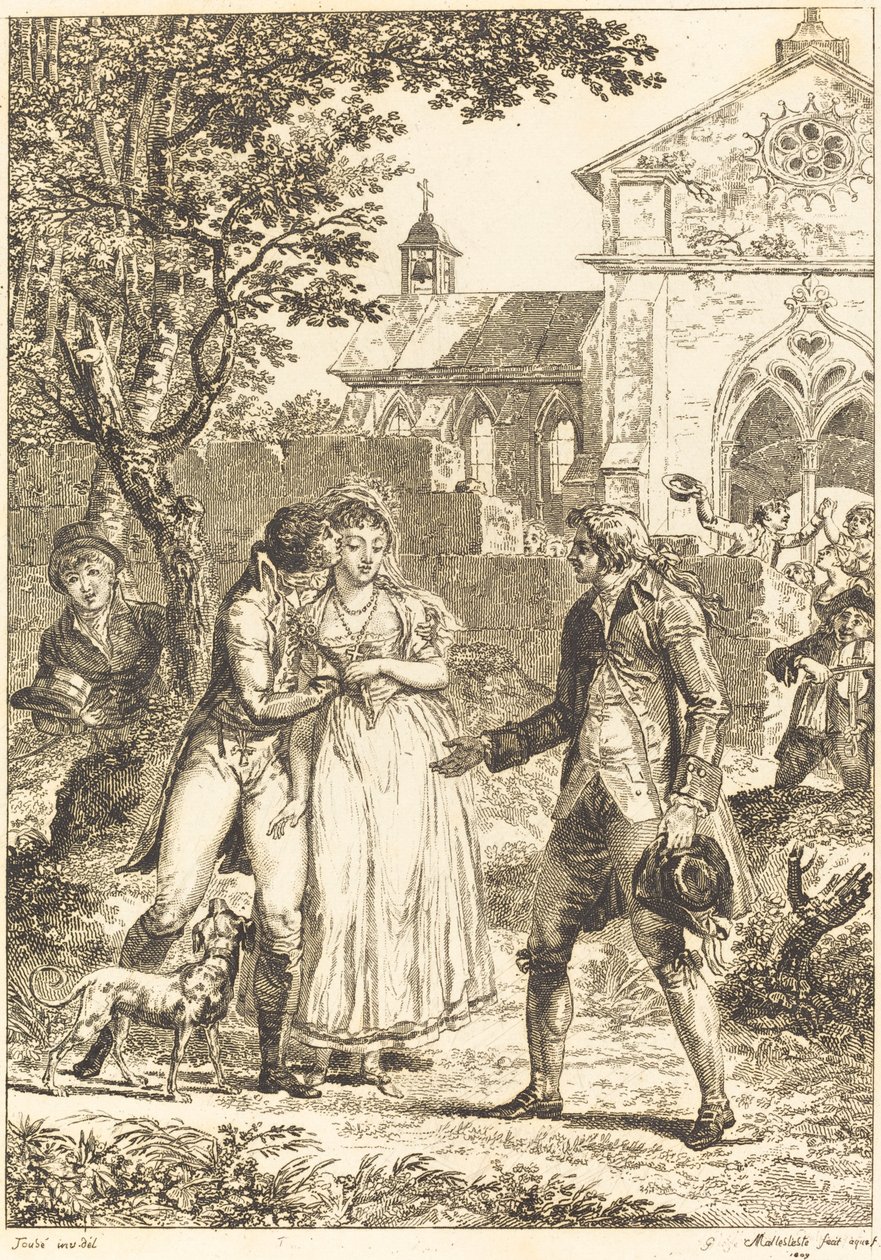 Öpücük geri döndü: Öpücük hazır by G. Mallesteste after Jacques Louis François Touzé