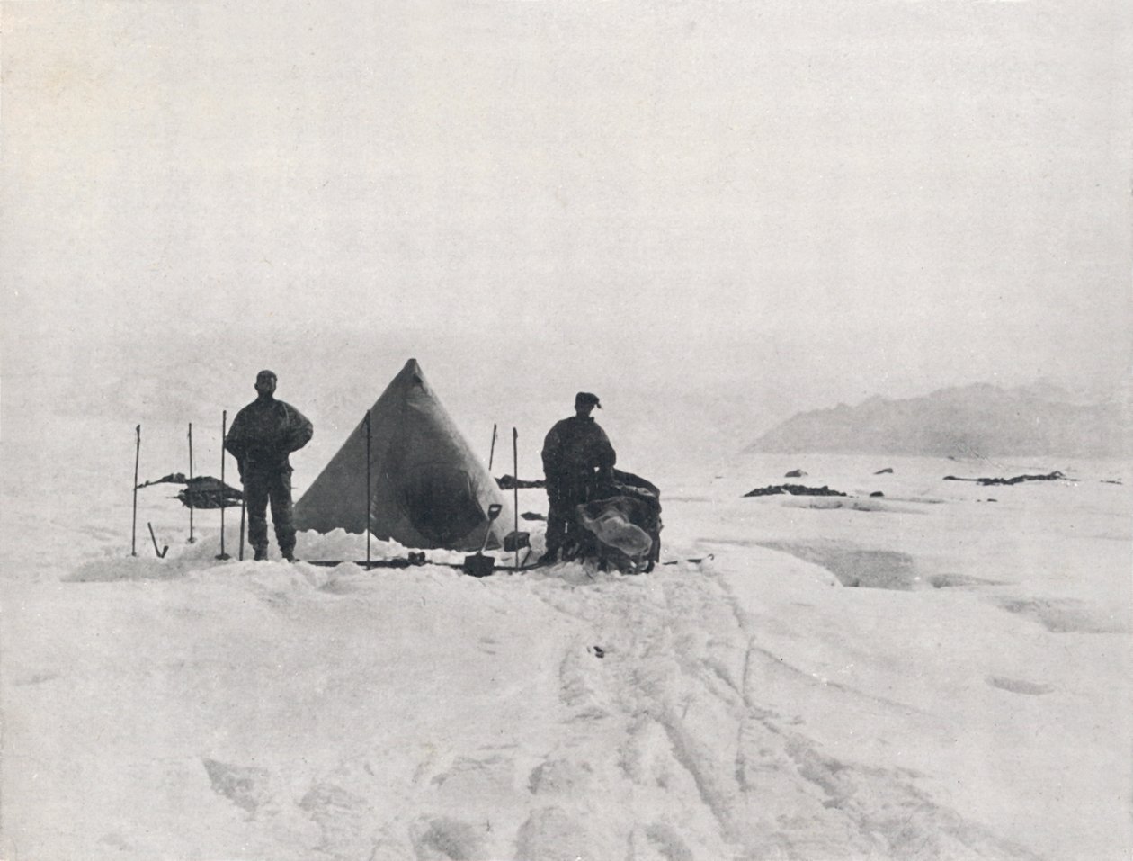 Yarıklar Arasında Levick Kampı, 1912, 1913 by G. Murray Levick