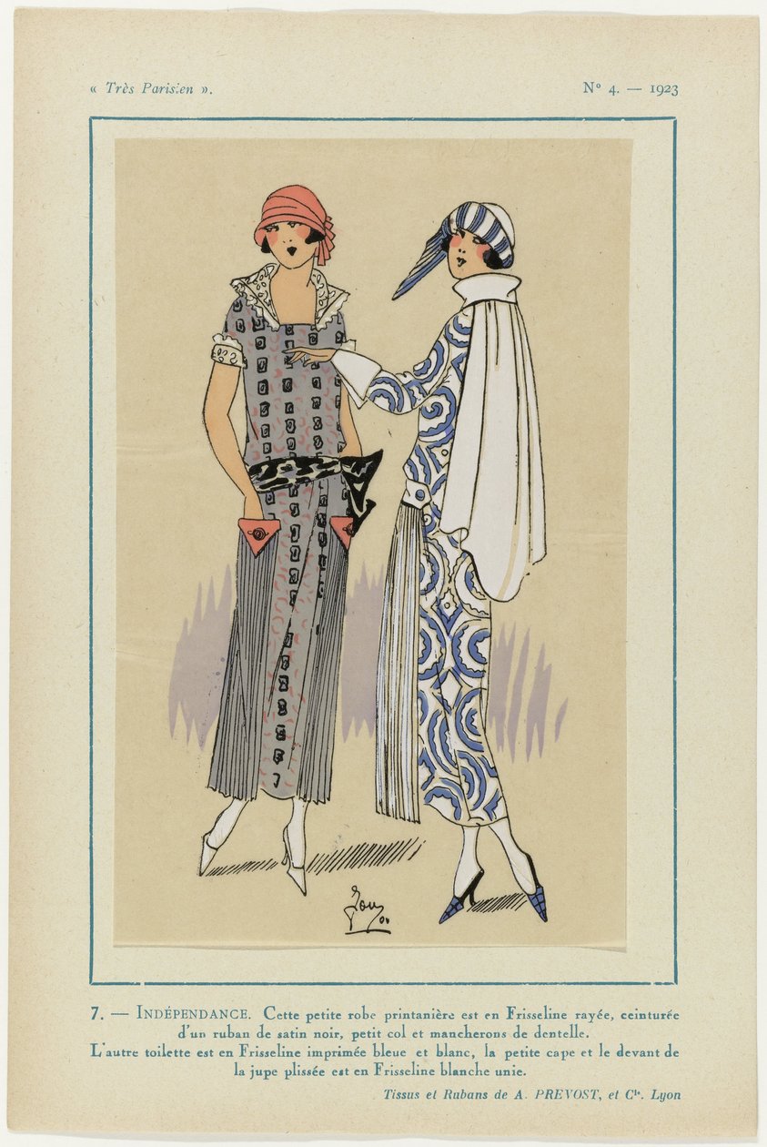 Çok Parisli, 1923, No. 4: 7- BAĞIMSIZLIK. Bu küçük elbise... by G P. Joumard
